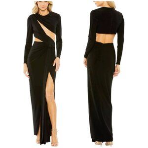 IENNA for Mac Duggal Black Cut Out Dress, Size 10